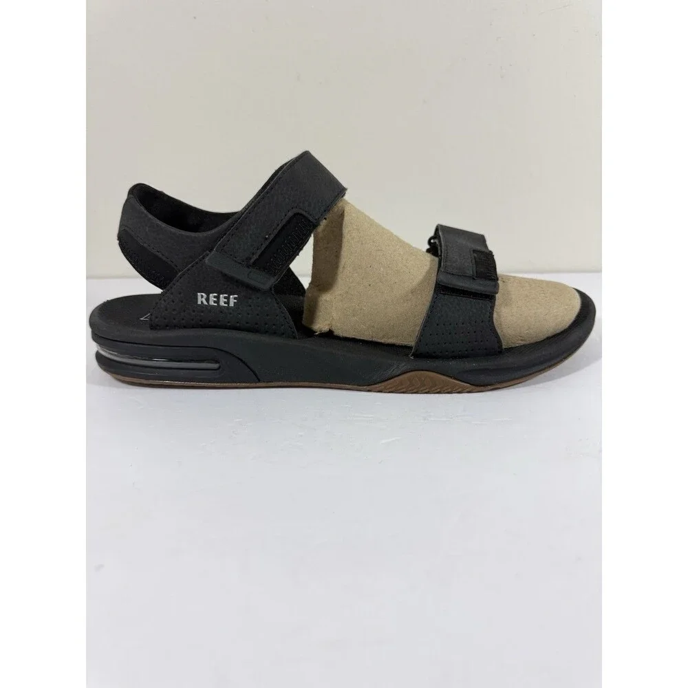 Reef Fanning Baja Sandal Black Men Size 13 Unisex EURO 46 Built In Bottle Opener